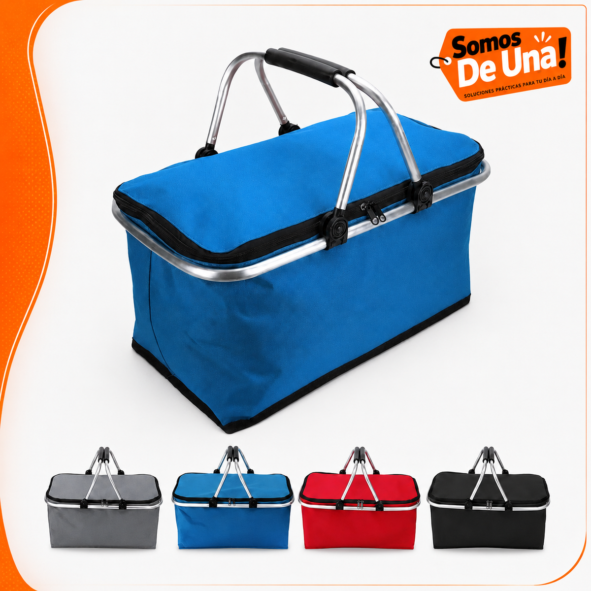 CANASTA COOLER TERMICA PLEGABLE