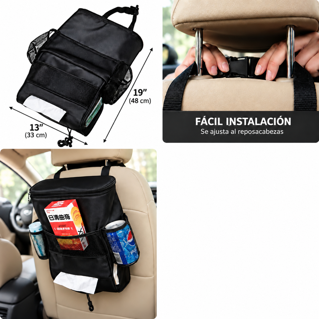 Organizador Térmico 2 en 1 para Auto con Aislación