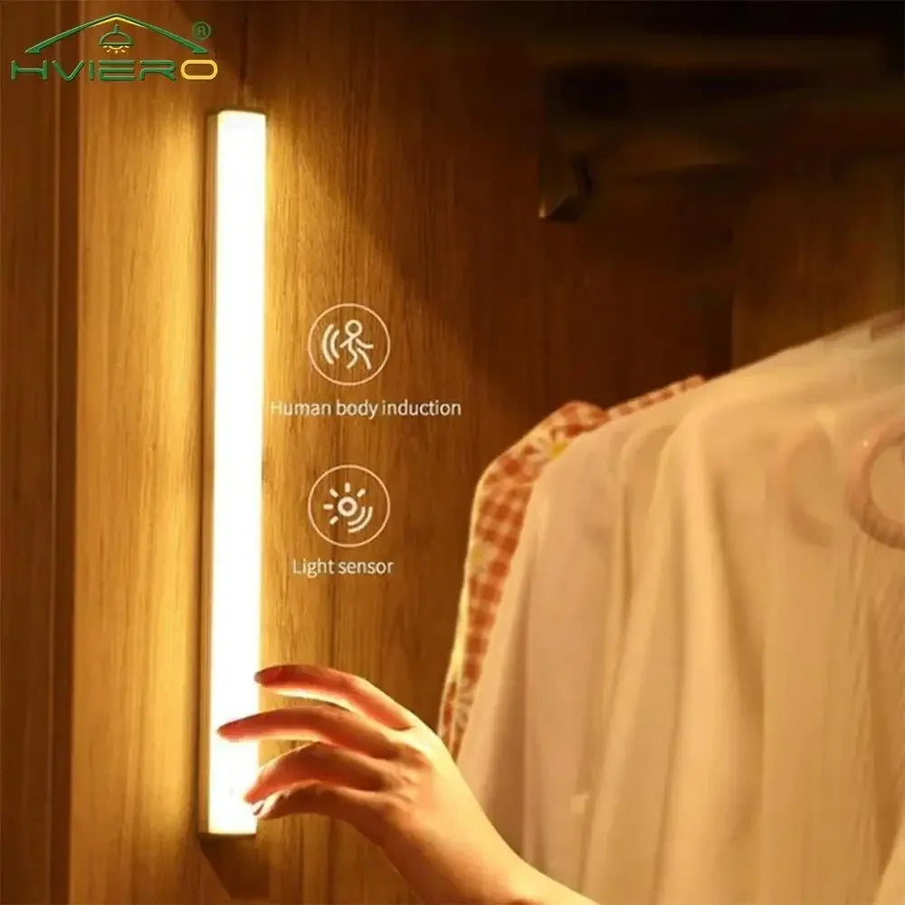 Luz LED Inteligente con Sensor de Movimiento – Recargable USB y Magnética