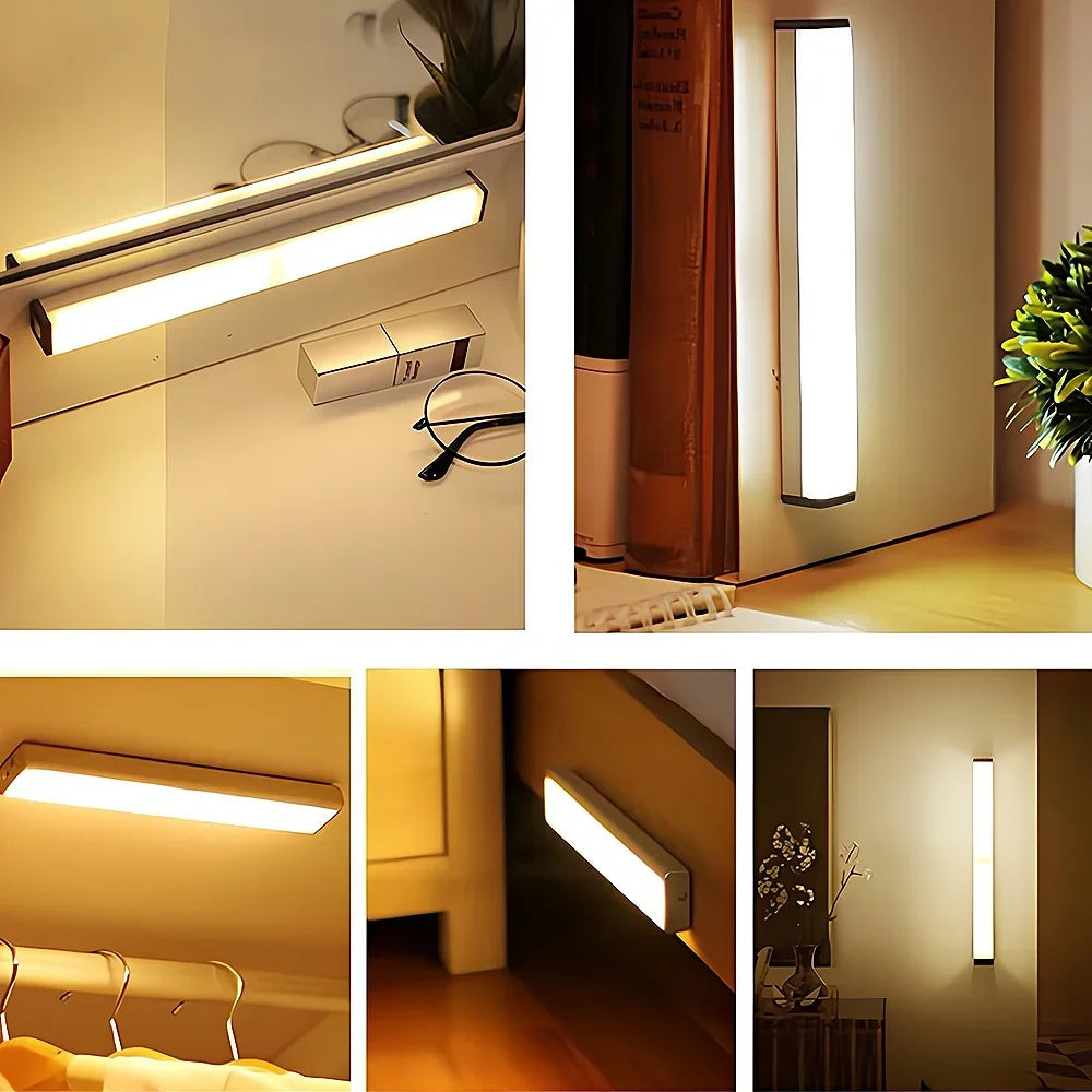 Luz LED Inteligente con Sensor de Movimiento – Recargable USB y Magnética